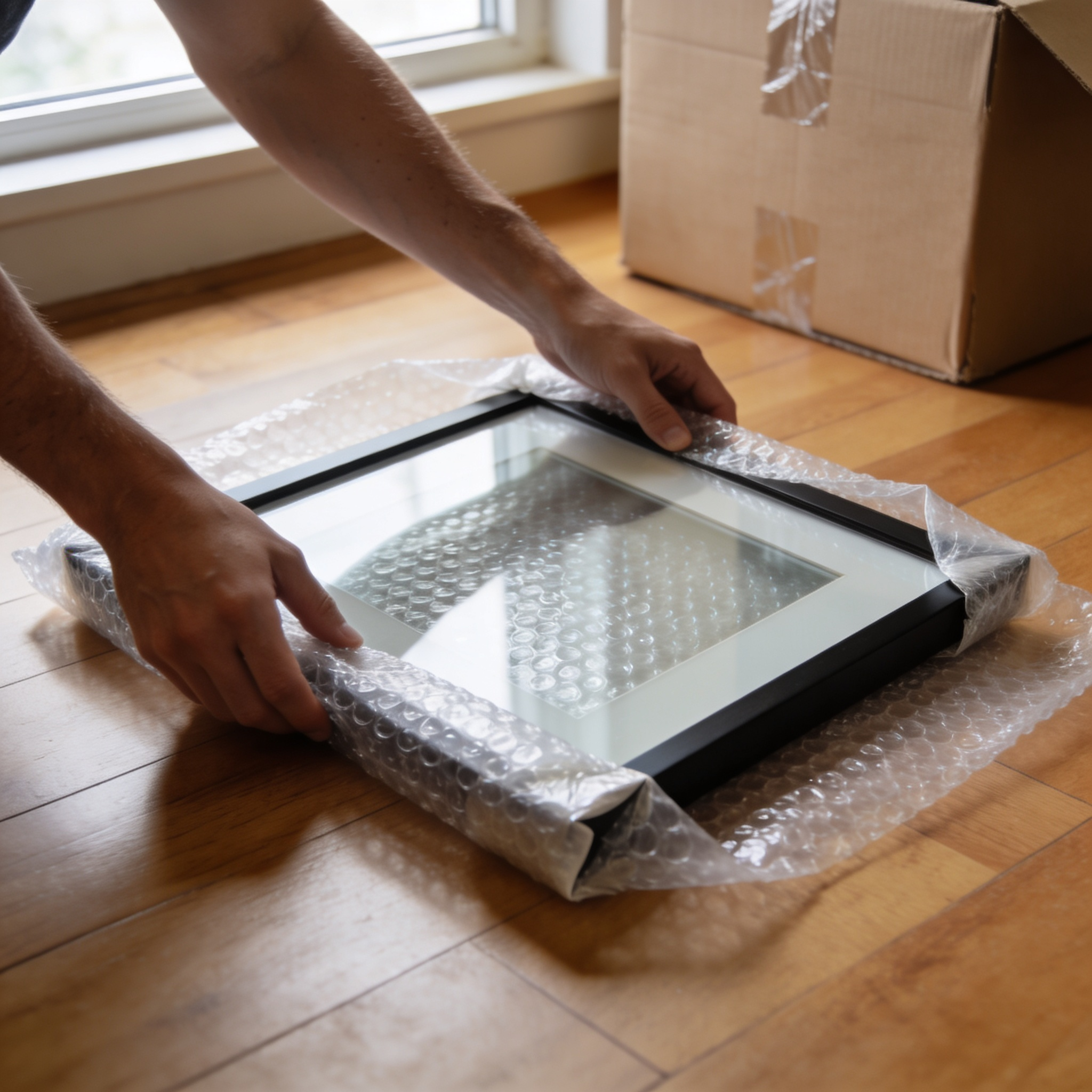 bubble wrap packing materials detail view
