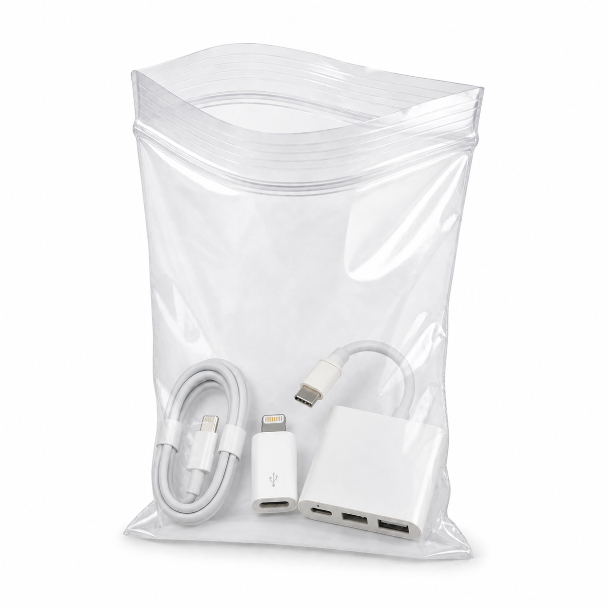 reclosable bags moving supplies front view